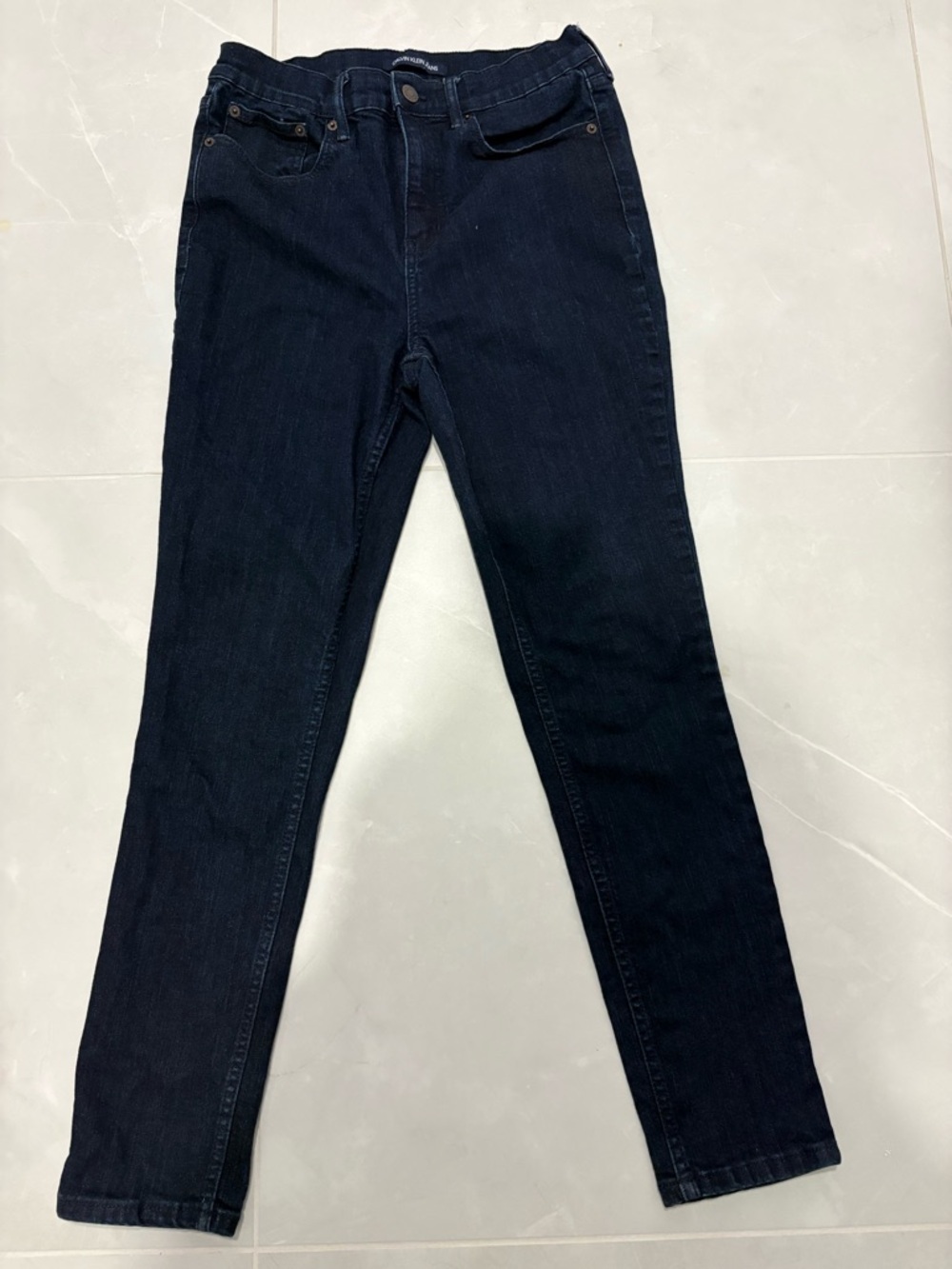 Calvin Klein Jeans High Rise Skinny Dark Wash Jeans Size 10